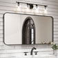 Waterpar® 55 in. W x 30 in. H Rectangular Aluminum Framed Wall Bathroom Vanity Mirror