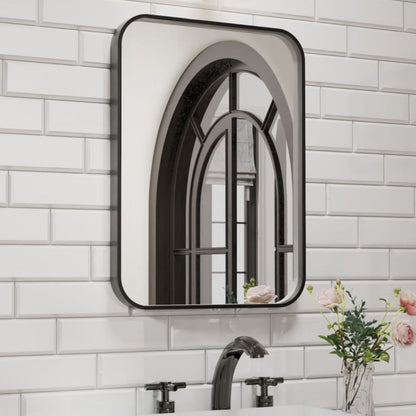 Waterpar® 30 in. W x 22 in. H Rectangular Aluminum Framed Wall Bathroom Vanity Mirror