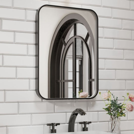 Waterpar® 30 in. W x 22 in. H Rectangular Aluminum Framed Wall Bathroom Vanity Mirror