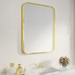 Waterpar® 28 in. W x 36 in. H Rectangular Aluminum Framed Wall Bathroom Vanity Mirror