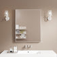 Waterpar® 28 in. W x 36 in. H Rectangular Aluminum Framed Wall Bathroom Vanity Mirror