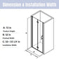 Waterpar® Bi-Fold Frameless Shower Doors in Chrome with Clear Glass