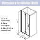 Waterpar® Bi-Fold Frameless Shower Doors in Chrome with Clear Glass