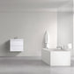 Waterpar® 23.74 in. L x 19.7 in. W x 21.65 in. H White Bathroom Cabinet with Single Resin Sink