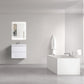 Waterpar® 23.74 in. L x 19.7 in. W x 21.65 in. H White Bathroom Cabinet with Single Resin Sink