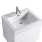 Waterpar® 23.74 in. L x 19.7 in. W x 21.65 in. H White Bathroom Cabinet with Single Resin Sink
