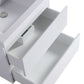Waterpar® 23.74 in. L x 19.7 in. W x 21.65 in. H White Bathroom Cabinet with Single Resin Sink