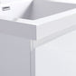 Waterpar® 23.74 in. L x 19.7 in. W x 21.65 in. H White Bathroom Cabinet with Single Resin Sink