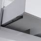 Waterpar® 23.74 in. L x 19.7 in. W x 21.65 in. H White Bathroom Cabinet with Single Resin Sink
