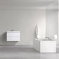 Waterpar® 29.65 in. L x 19.7 in. W x 21.65 in. H White Bathroom Cabinet with Single Resin Sink
