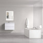 Waterpar® 29.65 in. L x 19.7 in. W x 21.65 in. H White Bathroom Cabinet with Single Resin Sink