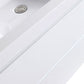 Waterpar® 35.43 in. L x 19.7 in. W x 21.65 in. H White Bathroom Cabinet with Single Resin Sink