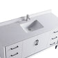 Waterpar® 60 in. L x 22 in. W x 35 in. H Bathroom Cabinet with Single Ceramic Sink