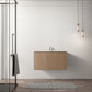 Waterpar® 36 in. L x 19.75 in. W x 20.16 in. H Natural Wood Bathroom Cabinet with White Ceramic Sink