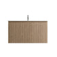 Waterpar® 36 in. L x 19.75 in. W x 20.16 in. H Natural Wood Bathroom Cabinet with White Ceramic Sink