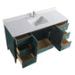 Waterpar® 60 in. L x 22 in. W x 35 in. H Bathroom Cabinet with Single Ceramic Sink