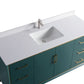 Waterpar® 60 in. L x 22 in. W x 35 in. H Bathroom Cabinet with Single Ceramic Sink