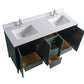 Waterpar® 60 in. L x 22 in. W x 35 in. H Bathroom Cabinet with Dual Ceramic Sink