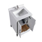 Waterpar® 24 in. L x 22 in. W x 35 in. H Bathroom Cabinet with Single Ceramic Sink