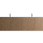 Waterpar® 72 in. L x 19.75 in. W x 20.16 in. H Natural Wood Bathroom Cabinet with Dual White Ceramic Sink
