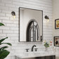 Waterpar® 32 in. W x 40 in. H Rectangular Aluminum Framed Wall Bathroom Vanity Mirror