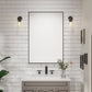 Waterpar® 48 in. W x 32 in. H Rectangular Aluminum Framed Wall Bathroom Vanity Mirror
