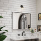 Waterpar® 28 in. W x 36 in. H Rectangular Aluminum Framed Wall Bathroom Vanity Mirror