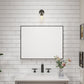 Waterpar® 28 in. W x 36 in. H Rectangular Aluminum Framed Wall Bathroom Vanity Mirror