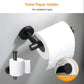 Waterpar®6-Piece Bath Hardware Set, Towel Bar, Toilet Paper Holder, Towel Hook in Matte Black