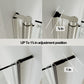 Waterpar® Pivot Swing Minimalist Frameless Shower Door Brushed Nickel Clear Glass