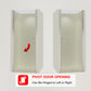 Waterpar® Pivot Swing Minimalist Frameless Shower Door Brushed Nickel Clear Glass
