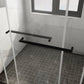 Waterpar® 58 in. to 60 in. W x 76 in. H Sliding Frameless Shower Door with Clear Glass