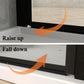 Waterpar® Bi-Fold Minimalist Frameless Shower Door Matte Black Clear Glass