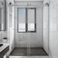 Waterpar® 58 in. to 60 in. W x 76 in. H Sliding Frameless Shower Door with Clear Glass