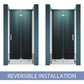 Waterpar® Bi-Fold Frameless Shower Doors in Chrome with Clear Glass