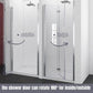 Waterpar® Bi-Fold Frameless Shower Doors in Chrome with Clear Glass