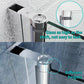 Waterpar® Bi-Fold Frameless Shower Doors in Chrome with Clear Glass
