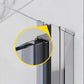 Waterpar® Bi-Fold Frameless Shower Doors in Chrome with Clear Glass