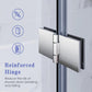 Waterpar® Bi-Fold Frameless Shower Doors in Chrome with Clear Glass