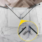 Waterpar® Bi-Fold Frameless Shower Doors in Chrome with Clear Glass