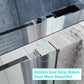 Waterpar® Bi-Fold Frameless Shower Doors in Chrome with Clear Glass