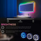 Waterpar® 55x30 in. Led Large Rectangular RGB Anti-Fog Bathroom Mirror Front & Backlit
