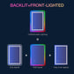 Waterpar® 36x24 in. Led Rectangular RGB Anti-Fog Bathroom Mirror Front & Backlit