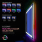 Waterpar® 60x28 in. Led Large Rectangular RGB Anti-Fog Bathroom Mirror Front & Backlit